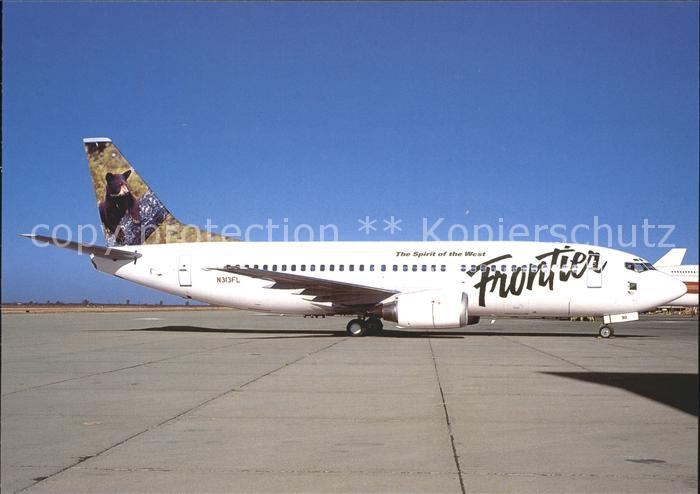 Flugzeuge Zivil Frontier Bear tail colours Boeing 737-300 N313FL