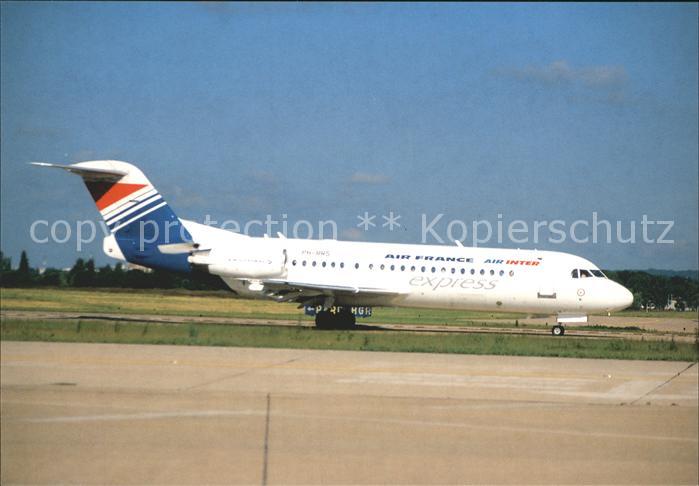 Flugzeuge Zivil Air Littoral Air France-Air Inter Fokke