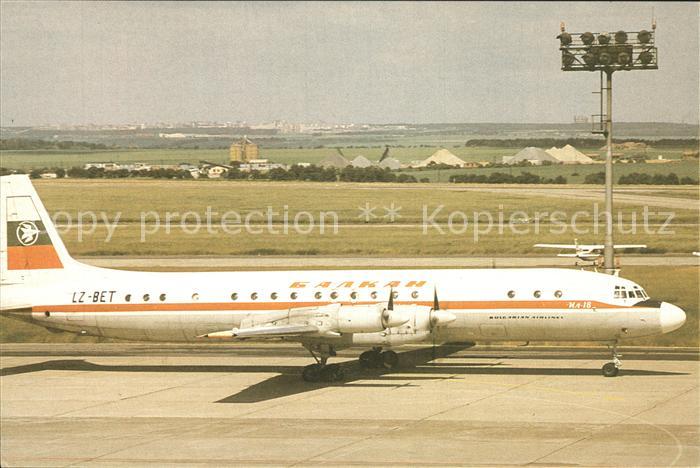 Flugzeuge Zivil Balkan Bulgarian Airlines IL-18