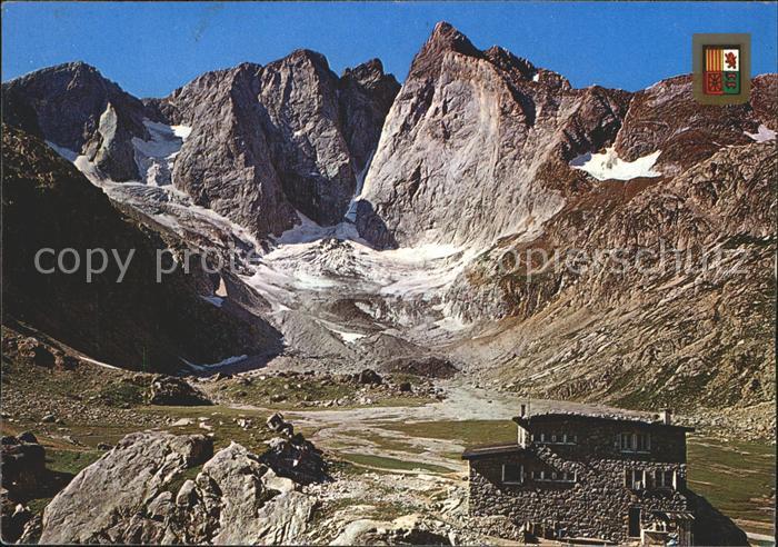 Hautes Pyrenees Region Glacier des Oulettes Refuge des Grandes