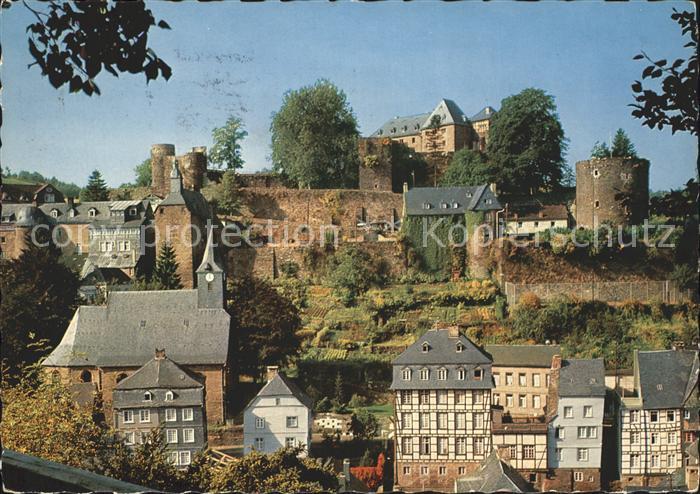 Monschau Montjoie NRW Schlossruine mit Jugendherberge