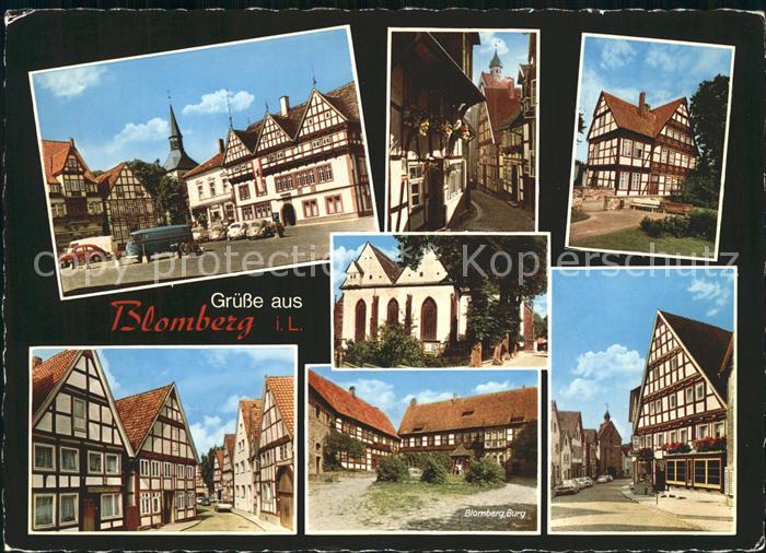 Blomberg Lippe Burg Fachwerkhaeuser