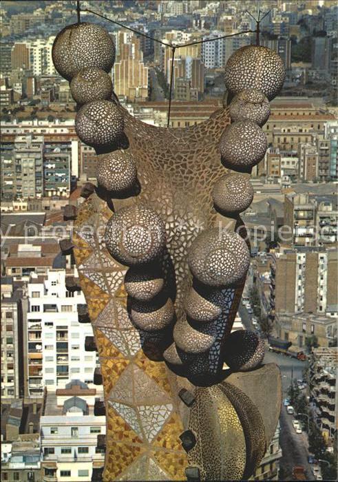 Barcelona Cataluna Templo Exp. de la Sagrada Familia Turmspitze