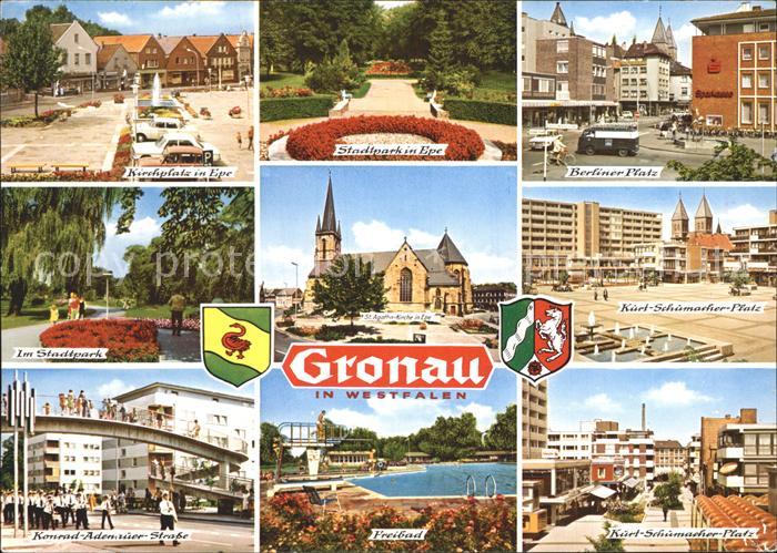 Gronau Westfalen Berliner-Platz Konrad-Adenauer-Strasse Kurt-Schumacher-Platz
