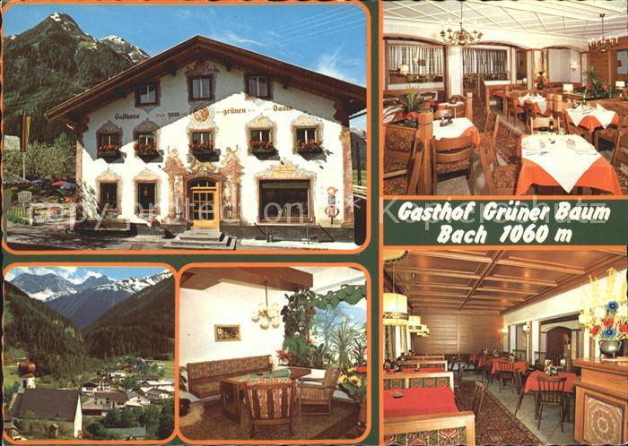 Bach Tirol Gasthof Gruener Baum im Lechtal