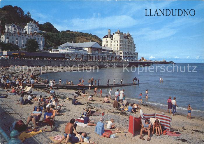 Llandudno Wales Strandpartie