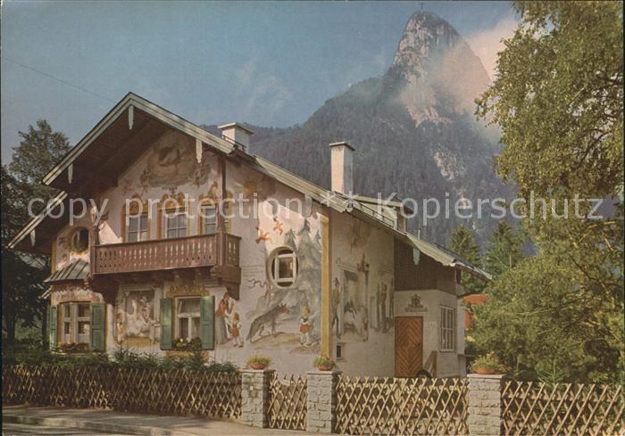 OBERAMMERGAU Bayern Passionsspieldorf Rotkaeppchenhaus
