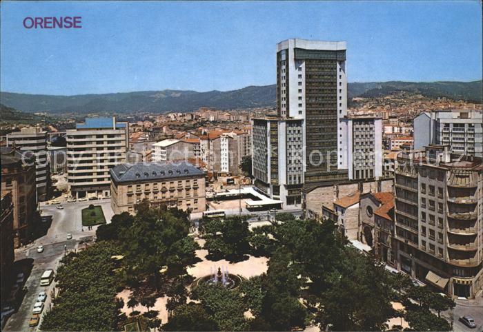 Ourense Fliegeraufnahme mit Stadtpark