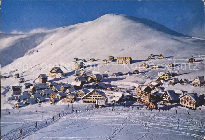 Huez Fliegeraufnahme Skigebiet