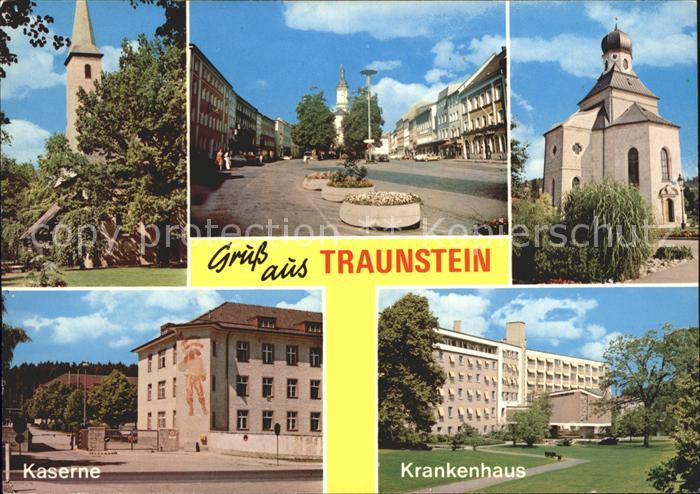 Traunstein Oberbayern Kasern Kirche Krankenhaus