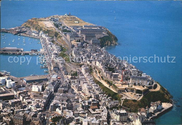 Granville Manche Fliegeraufnahme Port et le Roc