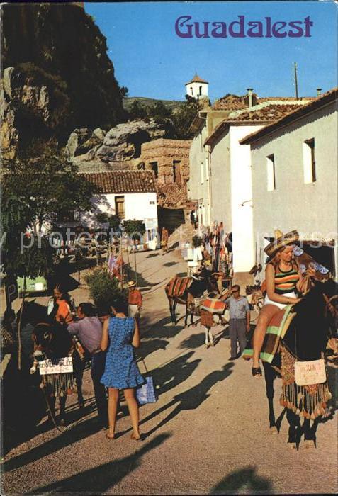 Guadalest Strassenpartie Esel