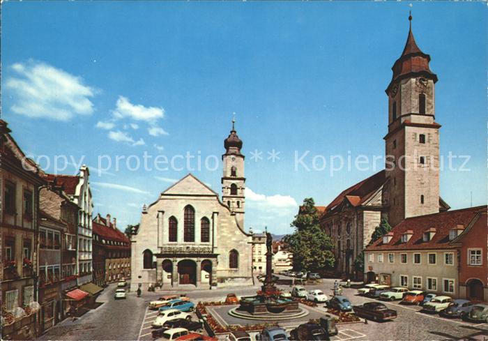 Lindau Bodensee Marktplatz mit Stephanskirche