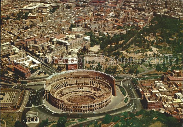 Roma Rom Fliegeraufnahme Kolosseum