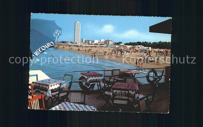 Cesenatico Strand Cafeterrasse