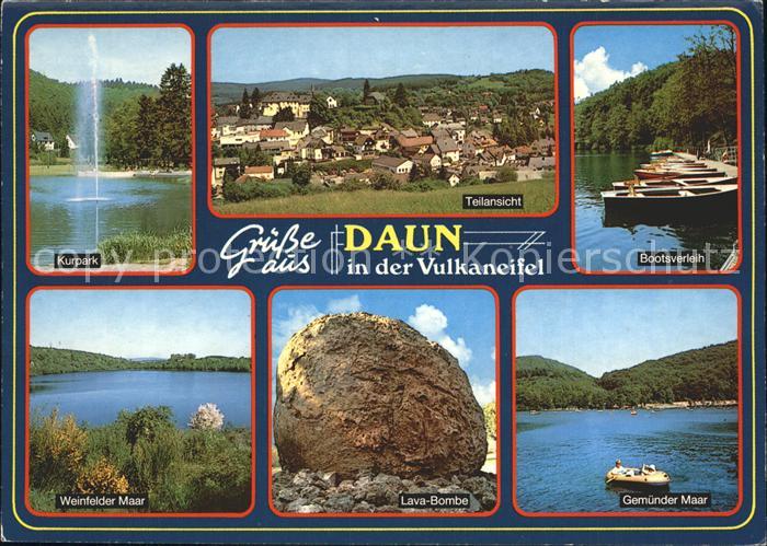 Daun Eifel Kurpark Weinfelder-Maar Gemuender-Maar Lava-Bombe