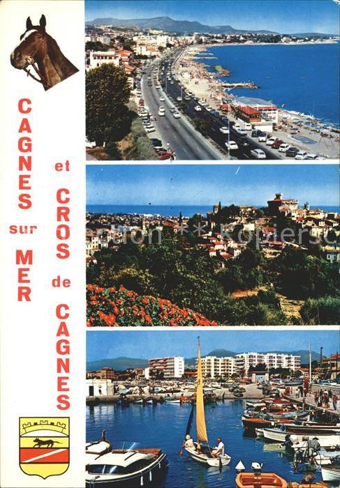 Cagnes-sur-Mer Fliegeraufnahme Strand Hafen