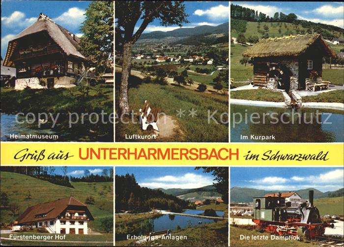 Unterharmersbach Kurpark Heimatmuseum Dampflok Fuerstenberger-Hof