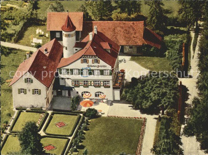 Schachen Lindau Fliegeraufnahme Hotel Schachen-Schloessle