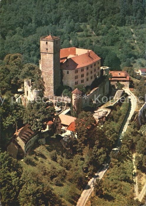 Neckarmuehlbach Fliegeraufnahme Burg Guttenberg