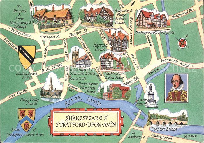 Stratford-on-Avon Lageplan