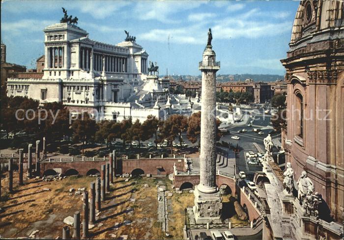Roma Rom Saeule Forum Trajans Denkmal Victor Emanuel II