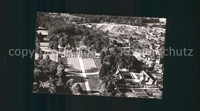 Cheverny Fliegeraufnahme Parc Chateau Communs Eg