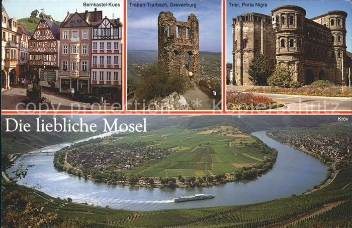 BERNKASTEL-KUES Berncastel Rheinland-Pfalz Traben-Trarbach Grevenburg Trier Port