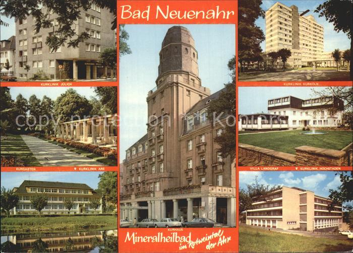 Bad Neuenahr-Ahrweiler Mineralheilbad Kurhaus Villa Landgraf Kurklinik Juelich
