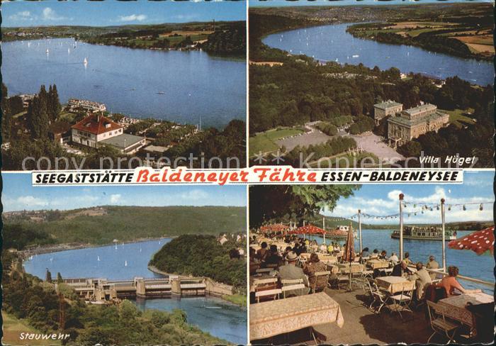 Essen Ruhr Seegaststaette Baldeneyer Faehre Villa Huegel Stauwehr