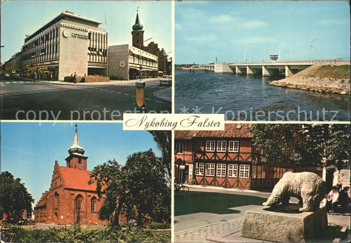 Nykobing Falster Kirken Czarens Hus Frederik IX Bro