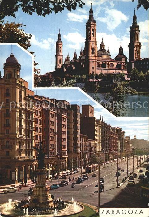 Zaragoza Saragossa Espana Temple El Pilar Independence Ave