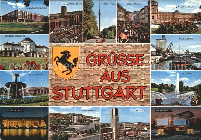 STUTTGART  CITY Landtastgebaeude neues Schloss Neckarhafen