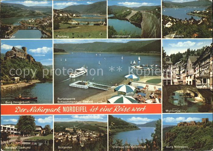 Monschau Montjoie NRW Burg Nideggen Schleiden Rurberg Burg Hengebach