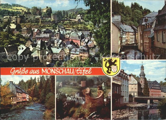 Monschau Montjoie NRW Burgruine Kirche