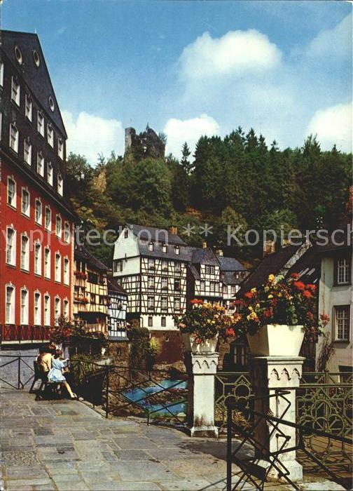 Monschau Montjoie NRW Rotes Haus Burgruine Haller