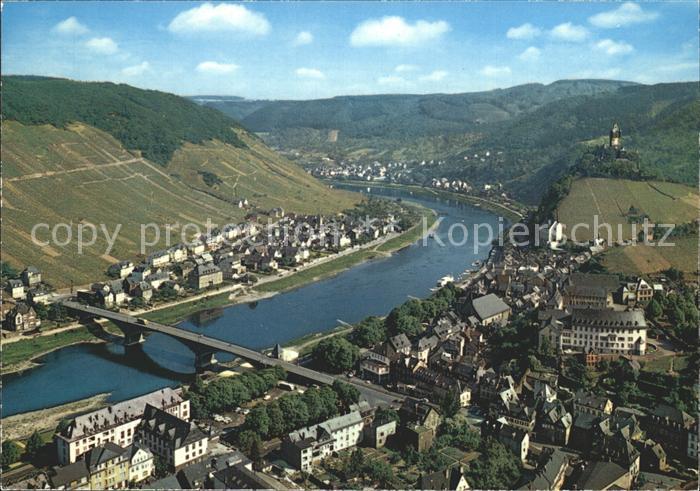 Cochem Mosel Blick vom Pinnerkreuz