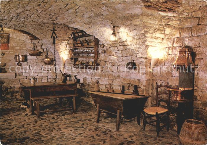 Sainte-Enimie Le Vieux Logis Musee Folklorique table familiale