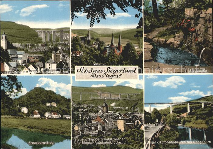 Netphen Siegquelle Autobahnbruecke Hengsbach Freusburg Sieg Kronchen
