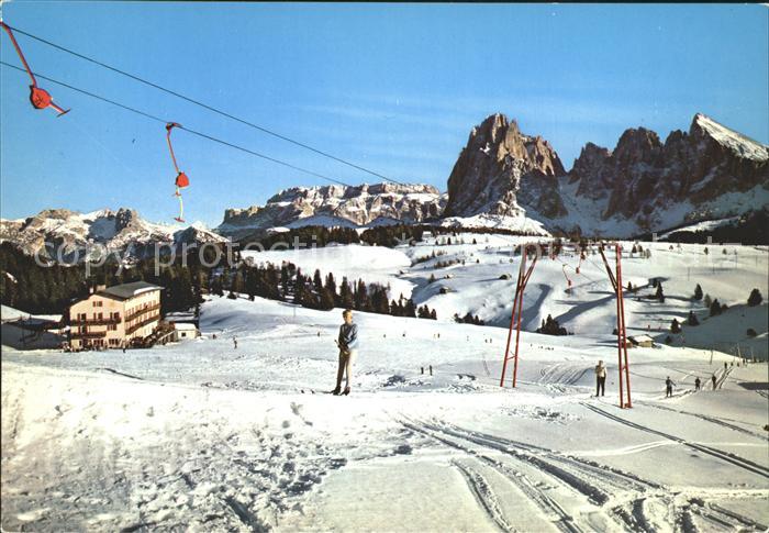 Seiser Alm Dolomiten Hotel Sole Sella Sassolungo Langkofel Sessellift