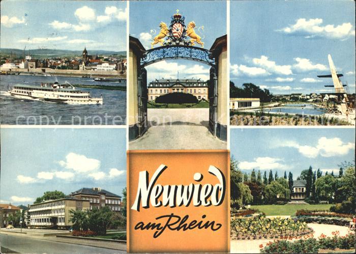 Neuwied Rhein Faehre Schwimmbad Schloss Park