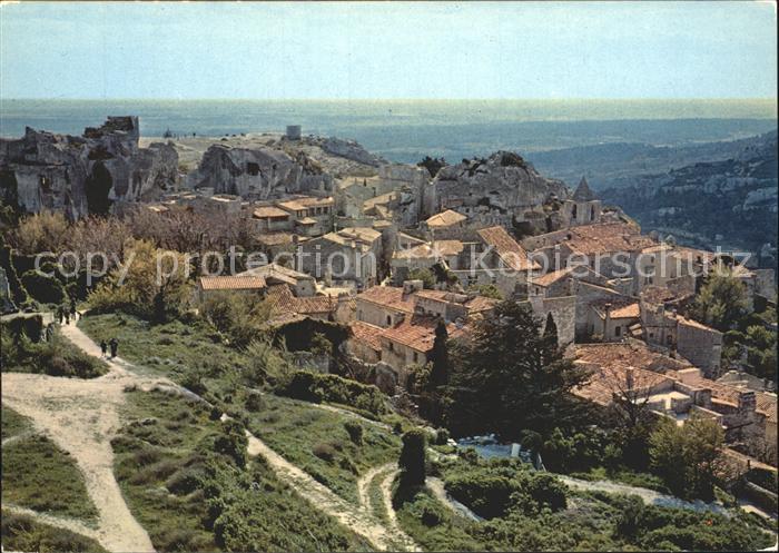 Baux-de-Provence Les Vue du Haut du Chateau Vallee vers la Crau