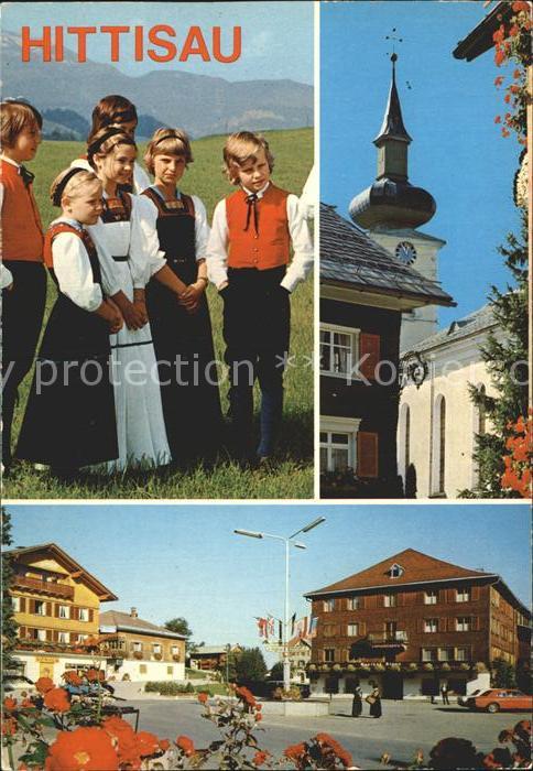 Hittisau Vorarlberg Trachten Kirchturm