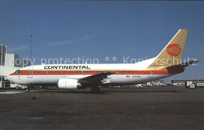 Flugzeuge Zivil Continental Airlines Boeing 737-3TO N14320