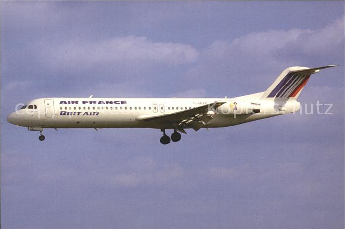 Flugzeuge Zivil Air France Brit Air Fokker 100 F-GPXC C/N 11493