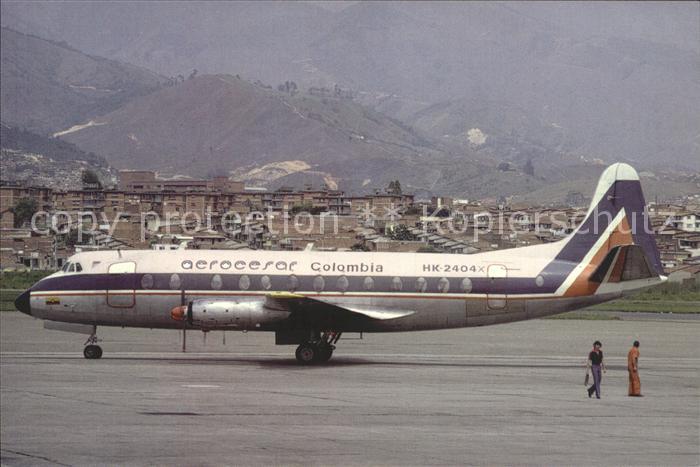 Flugzeuge Zivil Aerocesar Viscount 828 HK-2404 C/N 457