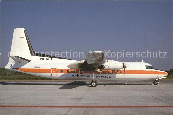 Flugzeuge Zivil Schreiner Airways Fokker F-27 PH-SFA