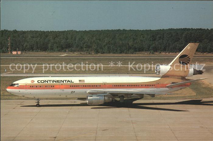 Flugzeuge Zivil Continental Airlines McDonnell Douglas DC10-10CF N68O56