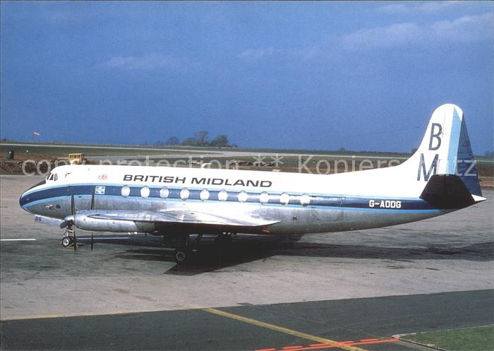 Flugzeuge Zivil British Midland Viscount G-AODG