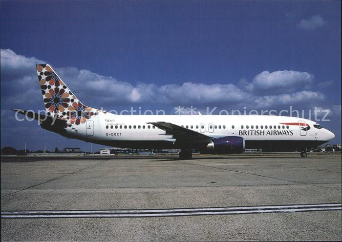 Flugzeuge Zivil British Airways Crossing Border's colours Boeing 737-400 G-DOCT